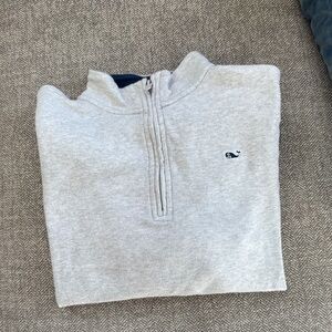 Vineyard Vines Boy’s Light Gray Zip-Up Sweater